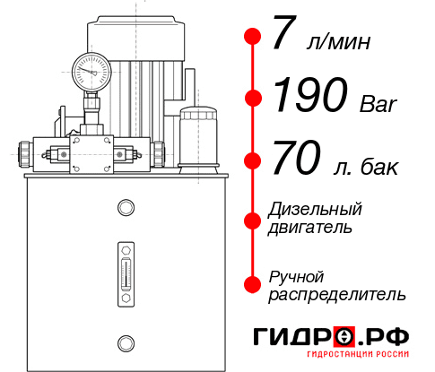 Дизельная гидростанция НДР-7И197Т