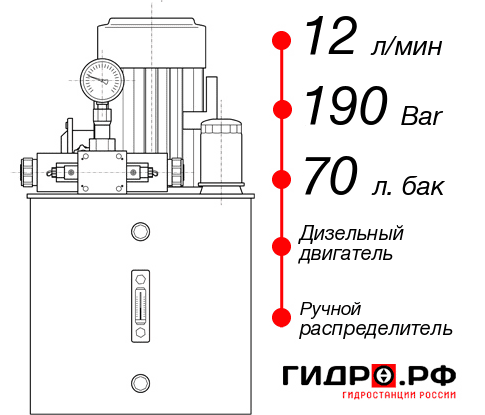 Дизельная гидростанция НДР-12И197Т