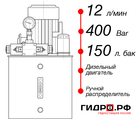 Маслостанция для гидравлического домкрата НДР-12И4015Т