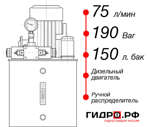 Гидростанция для свай НДР-75И1915Т