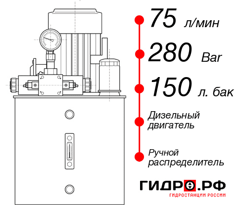 Маслостанция для свай НДР-75И2815Т