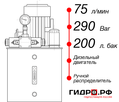 Маслостанция для свай НДР-75И2920Т