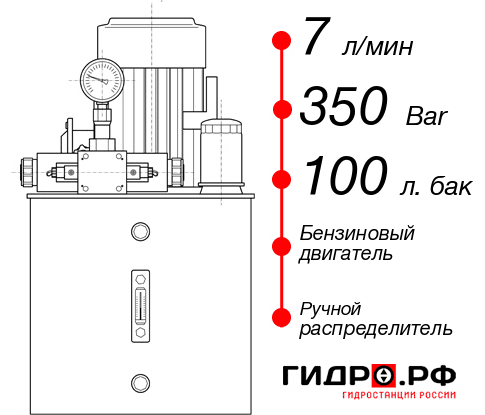 Гидростанция с домкратом 200 тонн НБР-7И3510Т