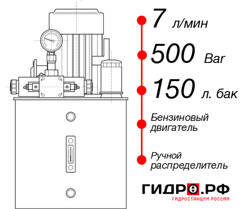 Маслостанция для гидравлического домкрата НБР-7И5015Т