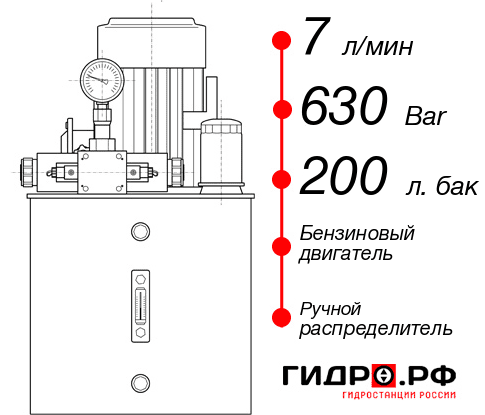 Гидростанция с домкратом 100 тонн НБР-7И6320Т