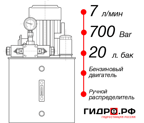 Малогабаритная гидростанция НБР-7И702Т