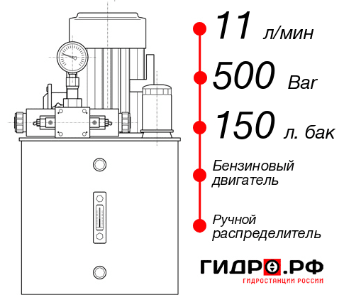 Гидростанция с домкратом 100 тонн НБР-11И5015Т