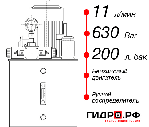 Гидростанция с домкратом 100 тонн НБР-11И6320Т