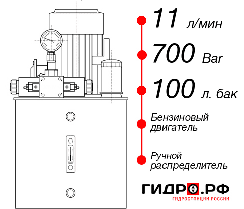 Гидростанция для гайковёрта НБР-11И7010Т