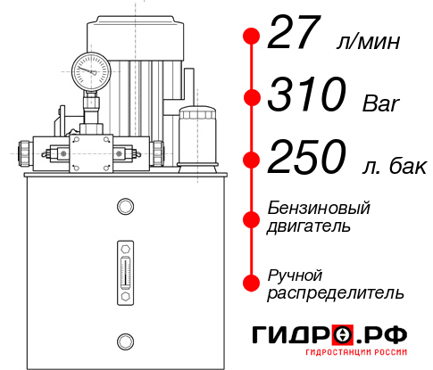 Бензиновая маслостанция НБР-27И3125Т