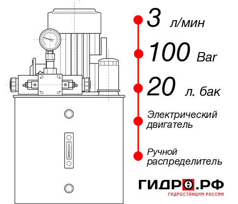 Гидростанция для токарного станка НЭР-3И102Т