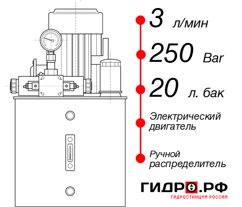 Гидростанция для промышленного оборудования НЭР-3И252Т