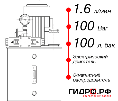 Гидростанция смазки НЭЭ-1,6И1010Т