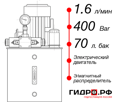 Маслостанция для гидравлического домкрата НЭЭ-1,6И407Т