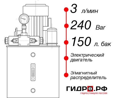 Гидростанция толкателя НЭЭ-3И2415Т