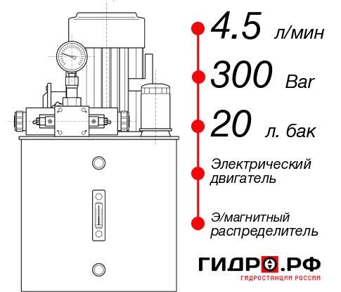 Гидростанция с домкратом 100 тонн НЭЭ-4,5И302Т