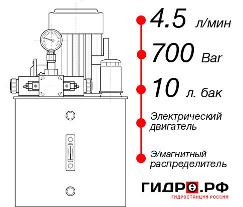 Ручная гидростанция НЭЭ-4,5И701Т