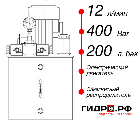 Гидростанция для промышленного оборудования НЭЭ-12И4020Т